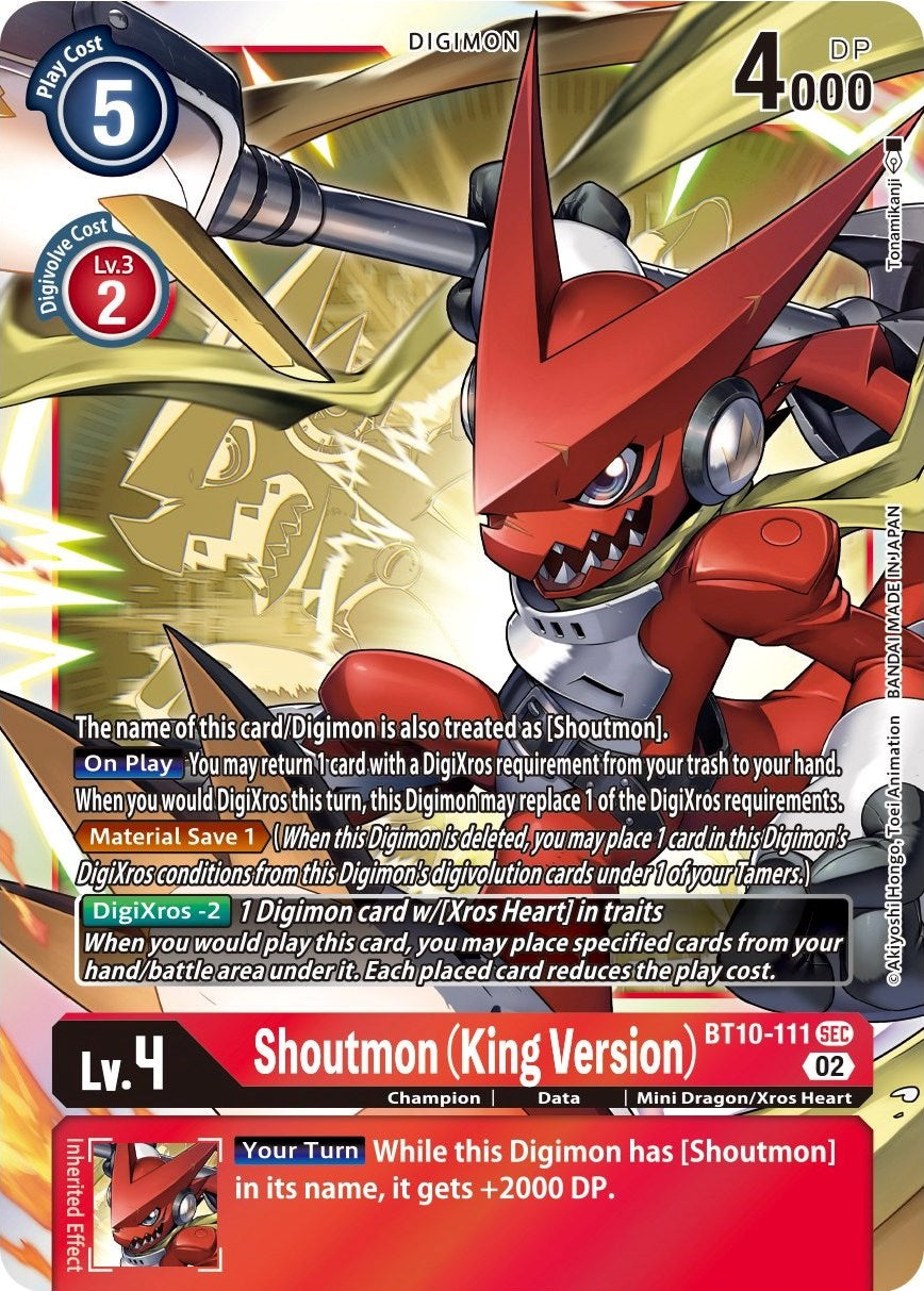 Shoutmon (King Version) [BT10-111] [Xros Encounter] | Black Swamp Games