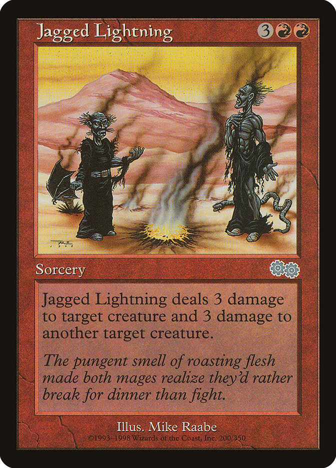 Jagged Lightning [Urza's Saga] | Black Swamp Games