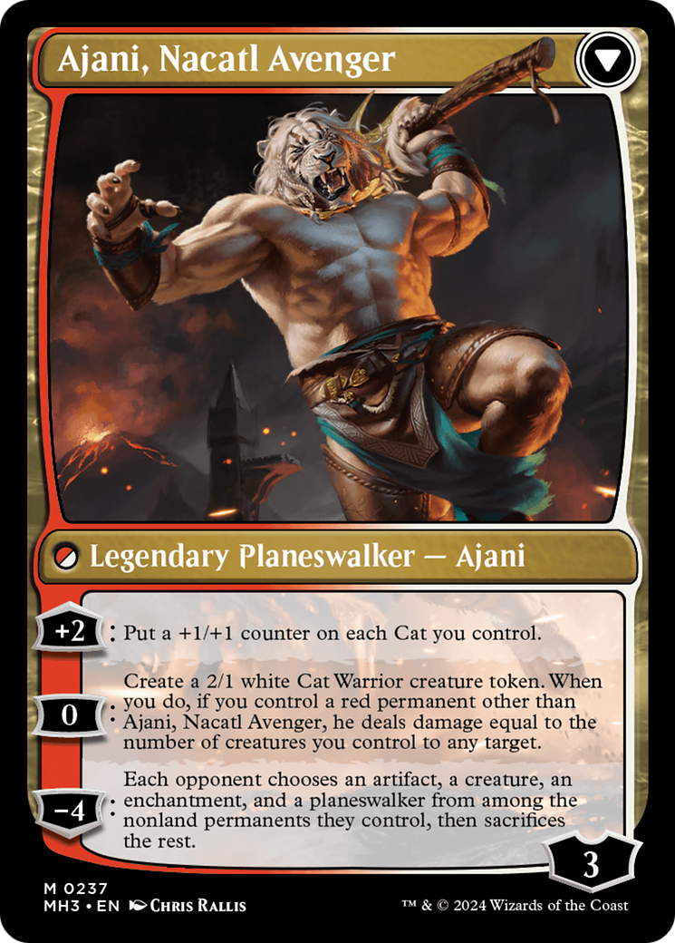 Ajani, Nacatl Pariah // Ajani, Nacatl Avenger [Modern Horizons 3] | Black Swamp Games