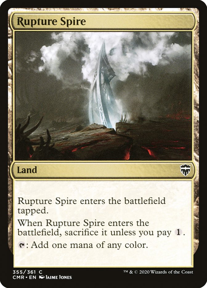 Rupture Spire (355) [Commander Legends] | Black Swamp Games