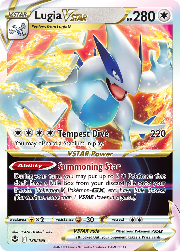 Lugia VSTAR (139/195) (Jumbo Card) [Sword & Shield: Silver Tempest] | Black Swamp Games