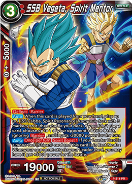 SSB Vegeta, Spirit Mentor (P-314) [Tournament Promotion Cards] | Black Swamp Games