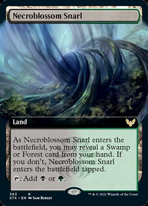 Necroblossom Snarl (Extended Art) [Strixhaven: School of Mages] | Black Swamp Games
