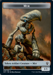 Myr // Treasure Double-Sided Token [Commander 2021 Tokens] | Black Swamp Games