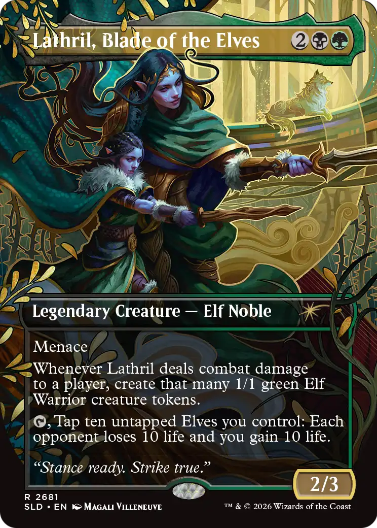 Lathril, Blade of the Elves [Secret Lair Drop Series] | Black Swamp Games