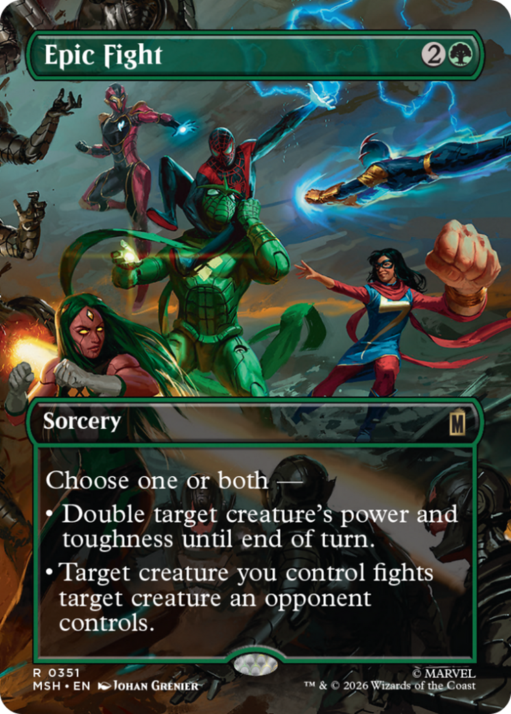Epic Fight (Borderless) [Marvel Super Heroes] | Black Swamp Games