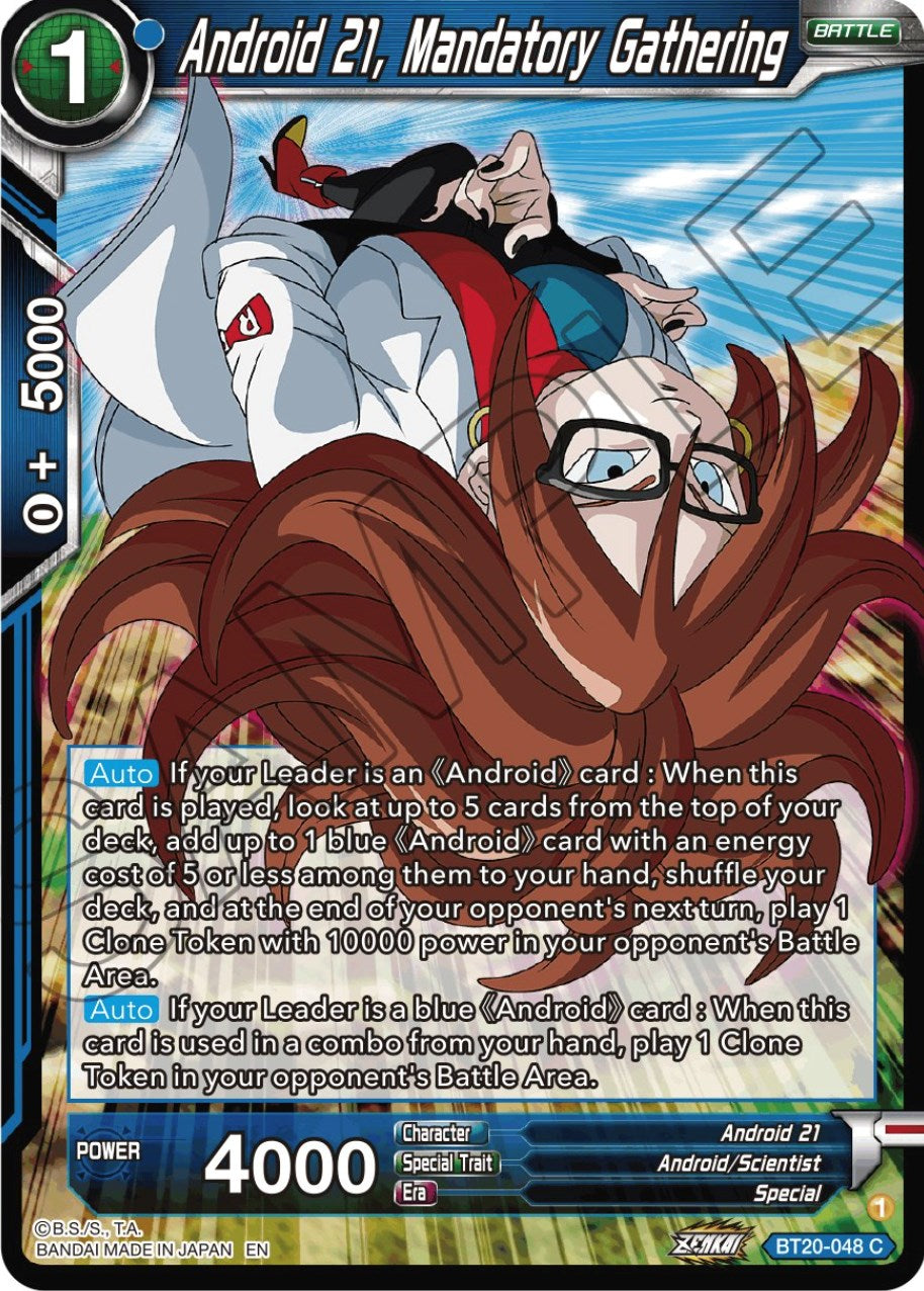 Android 21, Mandatory Gathering (BT20-048) [Power Absorbed] | Black Swamp Games