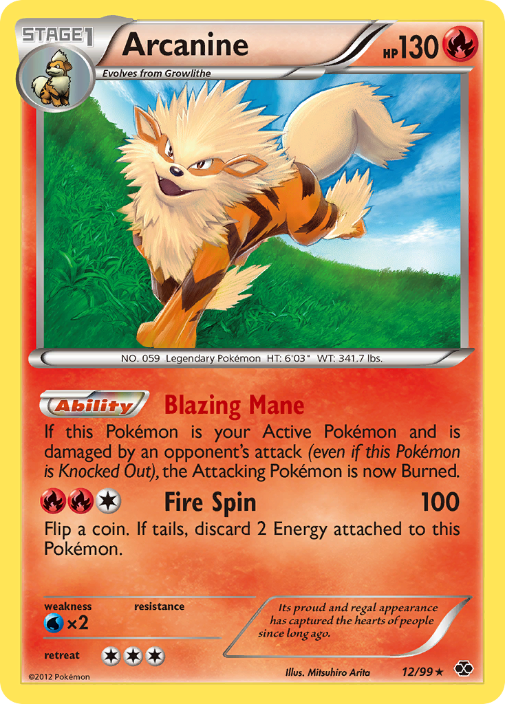 Arcanine (12/99) [Black & White: Next Destinies] | Black Swamp Games