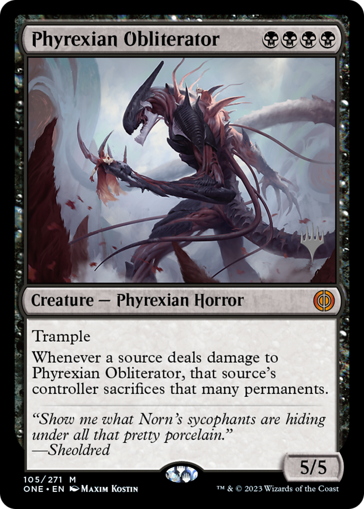 Phyrexian Obliterator (Promo Pack) [Phyrexia: All Will Be One Promos] | Black Swamp Games