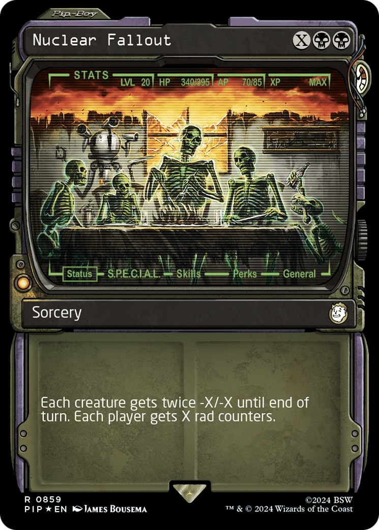 Nuclear Fallout (Showcase) (Surge Foil) [Fallout] | Black Swamp Games