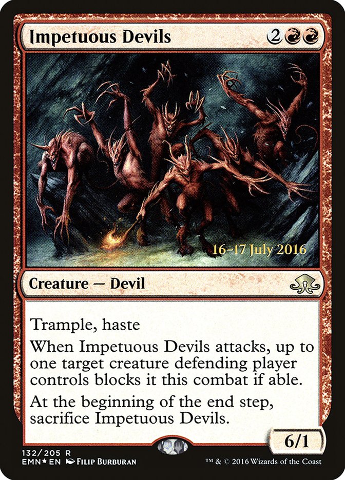 Impetuous Devils [Eldritch Moon Prerelease Promos] | Black Swamp Games