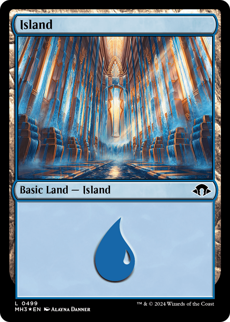 Island (0499) (Ripple Foil) [Modern Horizons 3] | Black Swamp Games