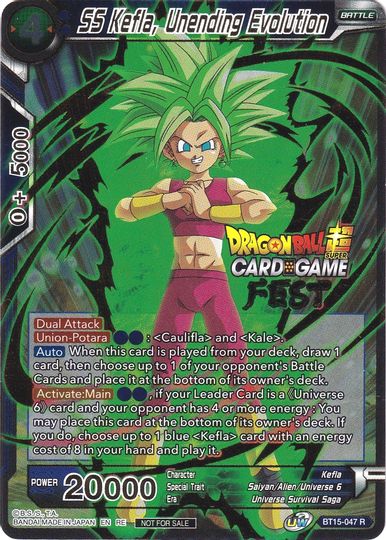 SS Kefla, Unending Evolution (Card Game Fest 2022) (BT15-047) [Tournament Promotion Cards] | Black Swamp Games