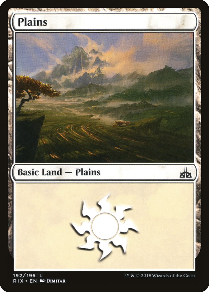 Plains (192) [Rivals of Ixalan] | Black Swamp Games