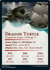 Dragon Turtle Art Card [Dungeons & Dragons: Adventures in the Forgotten Realms Art Series] | Black Swamp Games