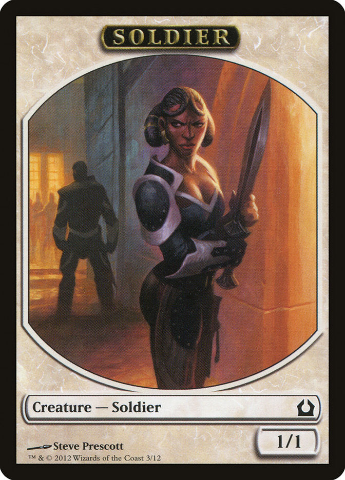 Soldier Token [Return to Ravnica Tokens] | Black Swamp Games