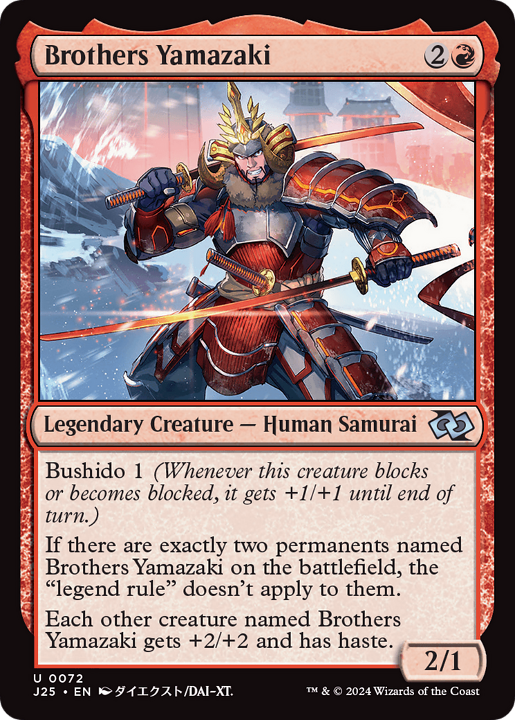 Brothers Yamazaki (72 Swords) (Anime) [Foundations Jumpstart] | Black Swamp Games