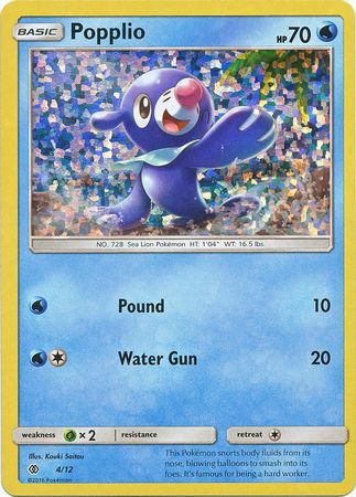 Popplio (4/12) [McDonald's Promos: 2017 Collection] | Black Swamp Games