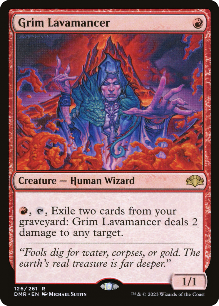 Grim Lavamancer [Dominaria Remastered] | Black Swamp Games
