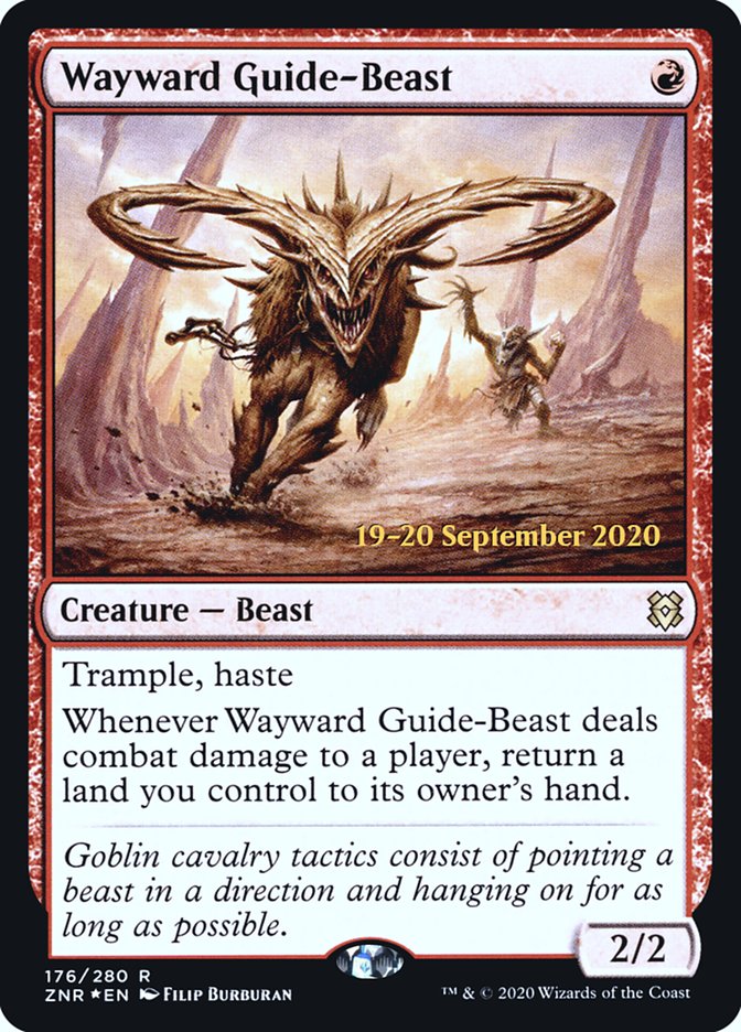 Wayward Guide-Beast [Zendikar Rising Prerelease Promos] | Black Swamp Games