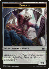 Eldrazi Spawn (004) // Eldrazi Double-Sided Token [Planechase Anthology Tokens] | Black Swamp Games
