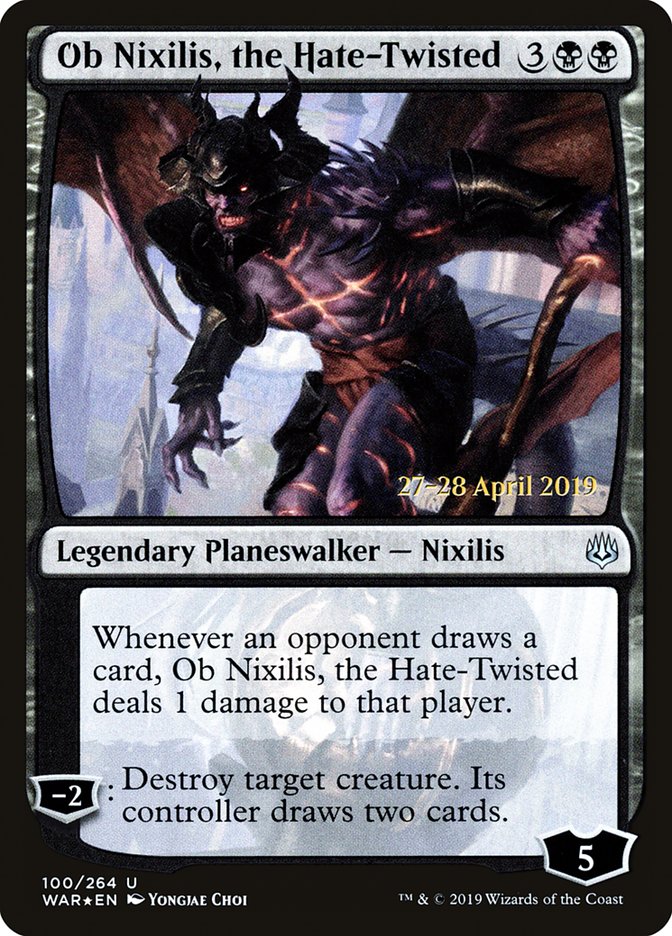 Ob Nixilis, the Hate-Twisted [War of the Spark Prerelease Promos] | Black Swamp Games