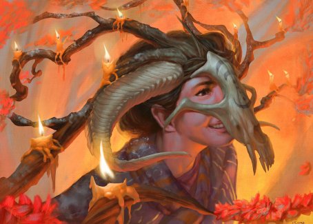 Hedgewitch's Mask Art Card [Innistrad: Midnight Hunt Art Series] | Black Swamp Games