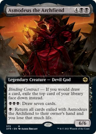 Asmodeus the Archfiend (Extended Art) [Dungeons & Dragons: Adventures in the Forgotten Realms] | Black Swamp Games