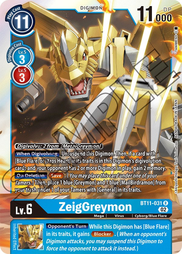 ZeigGreymon [BT11-031] [Dimensional Phase] | Black Swamp Games