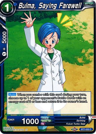 Bulma, Saying Farewell (BT7-033) [Assault of the Saiyans] | Black Swamp Games