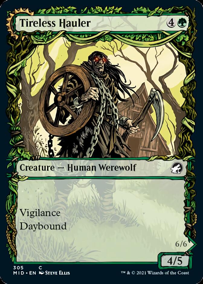 Tireless Hauler // Dire-Strain Brawler (Showcase Equinox) [Innistrad: Midnight Hunt] | Black Swamp Games