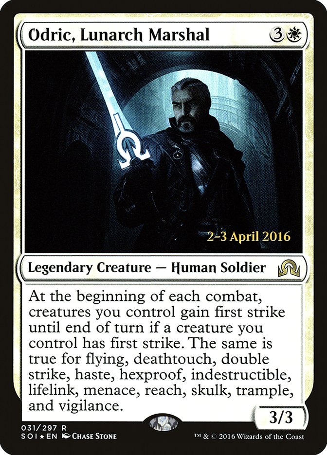 Odric, Lunarch Marshal [Shadows over Innistrad Prerelease Promos] | Black Swamp Games