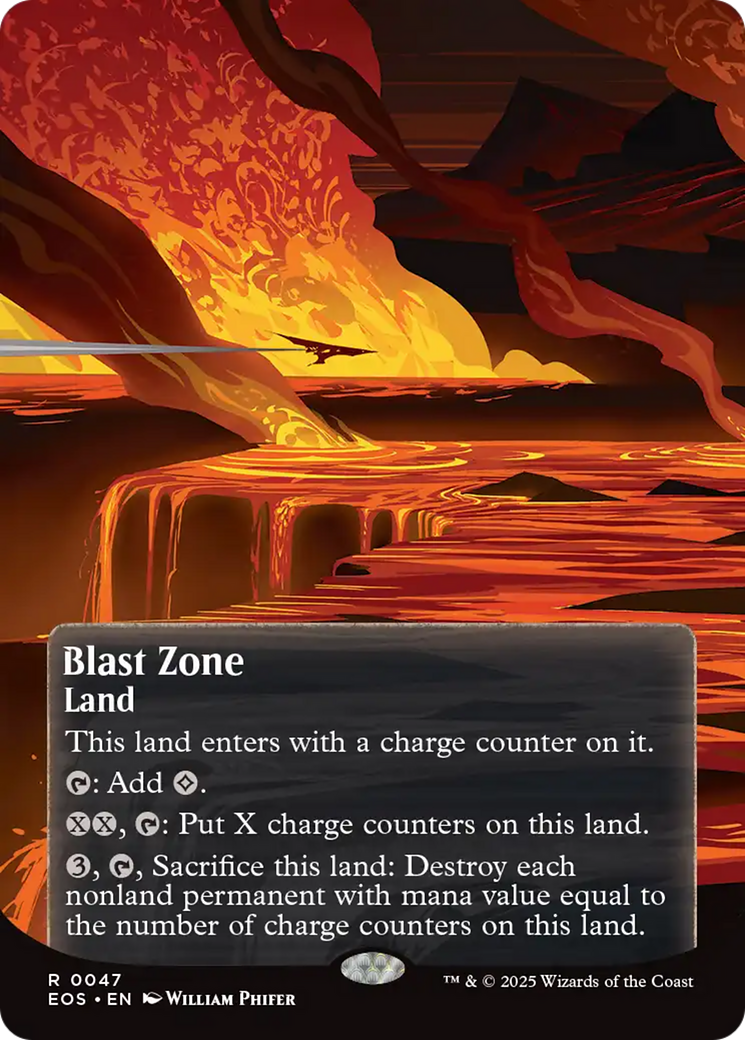 Blast Zone (0047) (Borderless) [Edge of Eternities: Stellar Sights] | Black Swamp Games