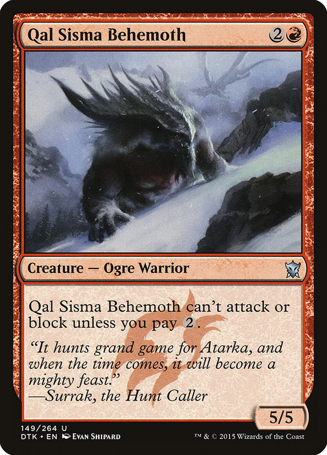 Qal Sisma Behemoth [Dragons of Tarkir] | Black Swamp Games