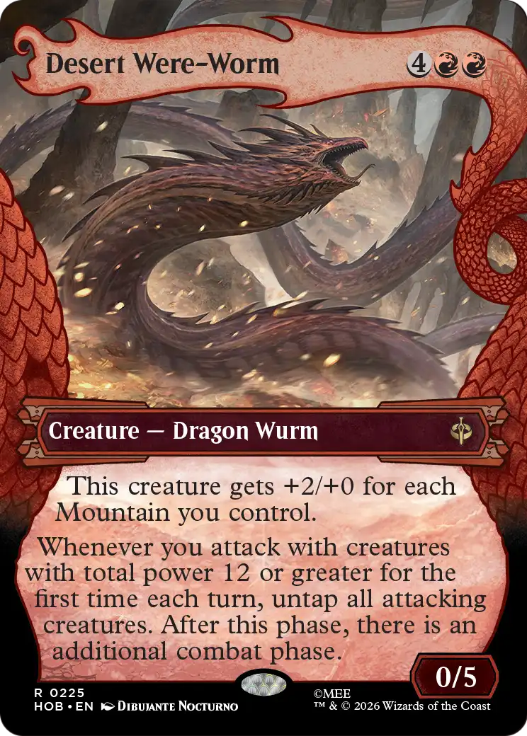 Desert Were-Worm (Showcase) [The Hobbit] | Black Swamp Games