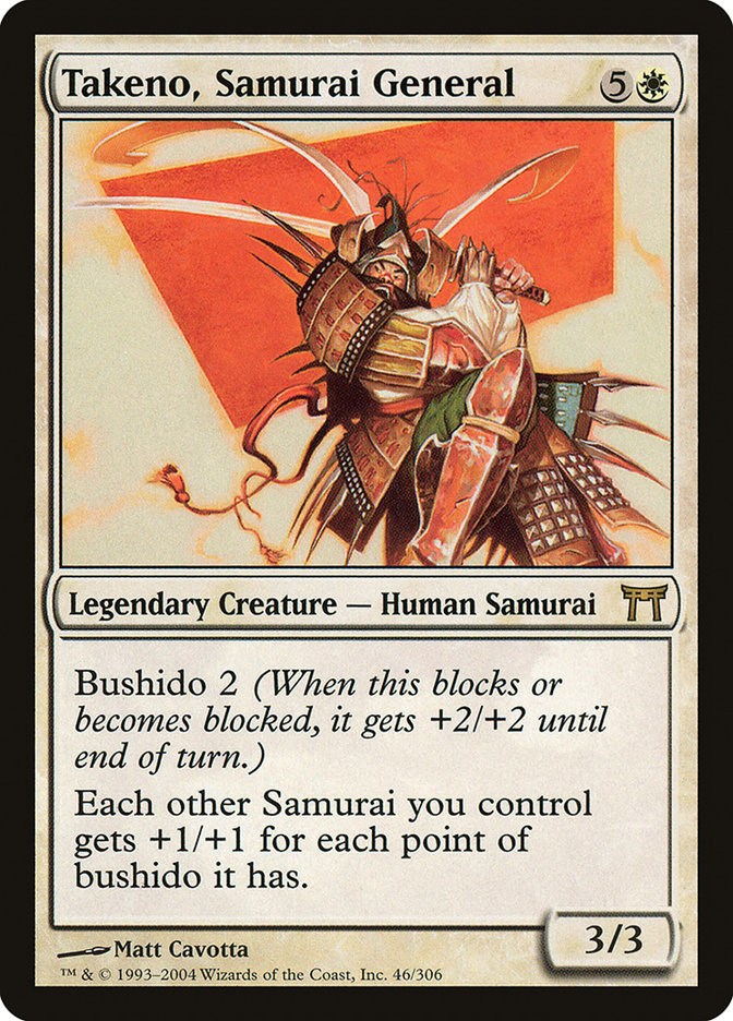 Takeno, Samurai General [Champions of Kamigawa] | Black Swamp Games