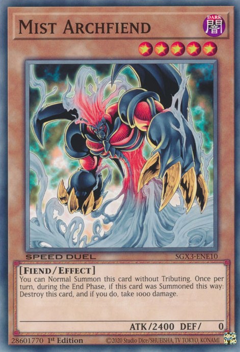 Mist Archfiend [SGX3-ENE10] Common | Black Swamp Games