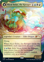 Nicol Bolas, the Ravager // Nicol Bolas, the Arisen (Borderless) [Secret Lair: From Cute to Brute] | Black Swamp Games