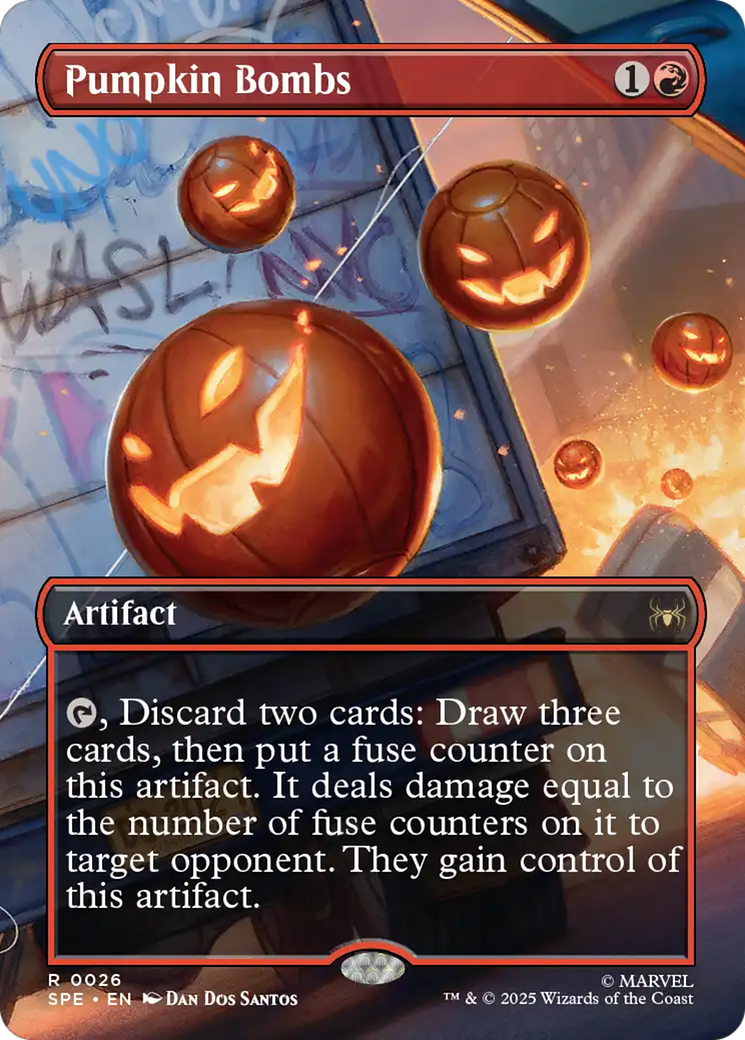Pumpkin Bombs (Borderless) [Marvel's Spider-Man: Eternal-Legal] | Black Swamp Games