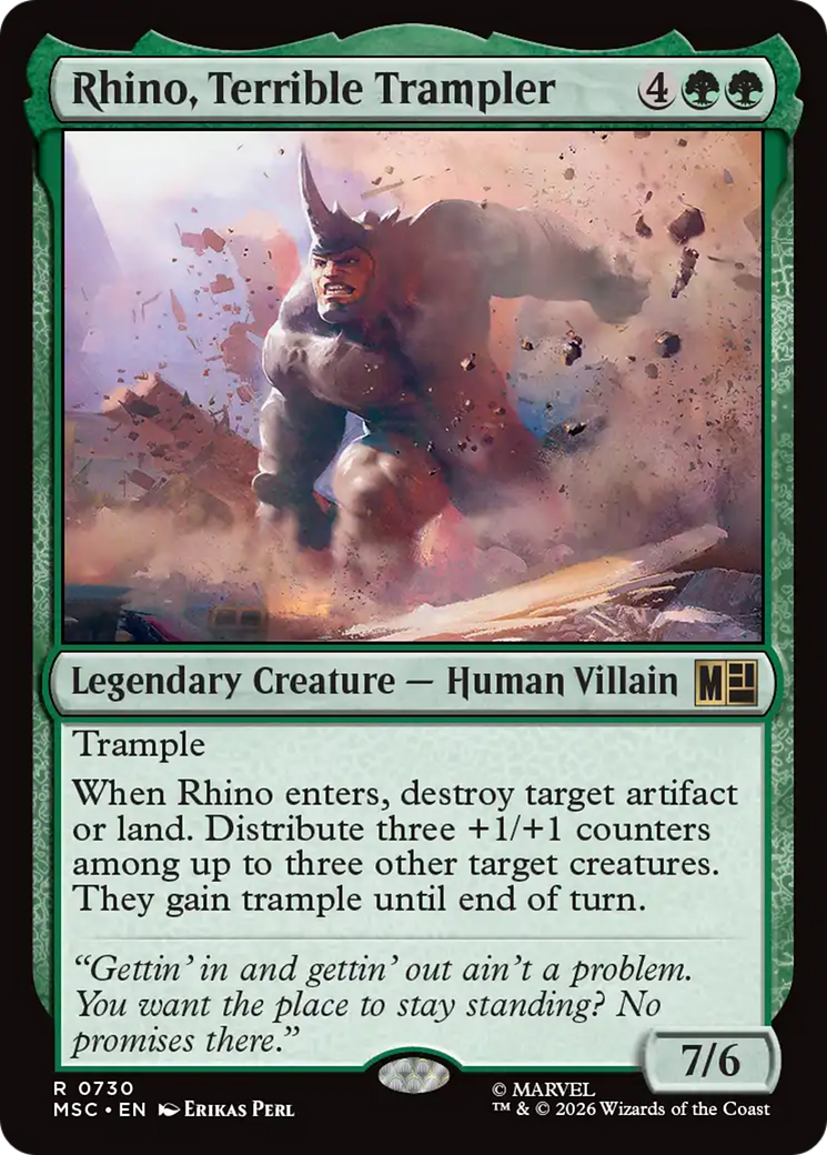 Rhino, Terrible Trampler [Marvel Super Heroes Commander] | Black Swamp Games