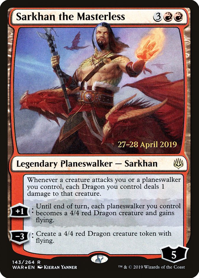 Sarkhan the Masterless [War of the Spark Prerelease Promos] | Black Swamp Games