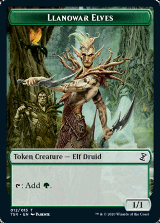 Llanowar Elves Token [Time Spiral Remastered Tokens] | Black Swamp Games