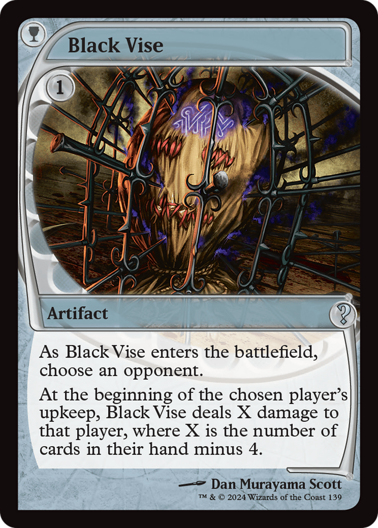 Black Vise (Future Sight) [Mystery Booster 2] | Black Swamp Games