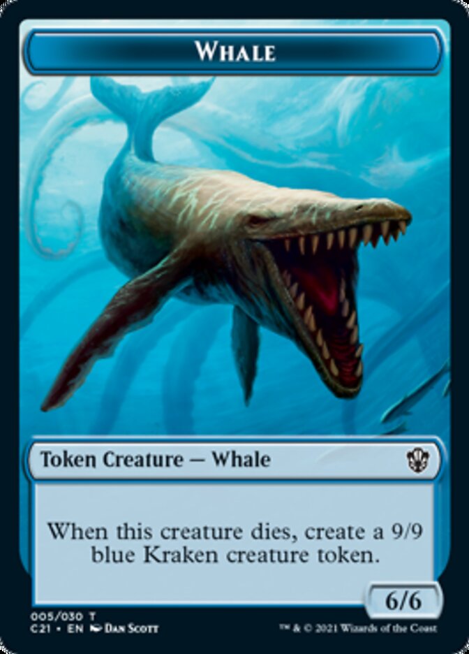 Beast (010) // Whale Double-Sided Token [Commander 2021 Tokens] | Black Swamp Games