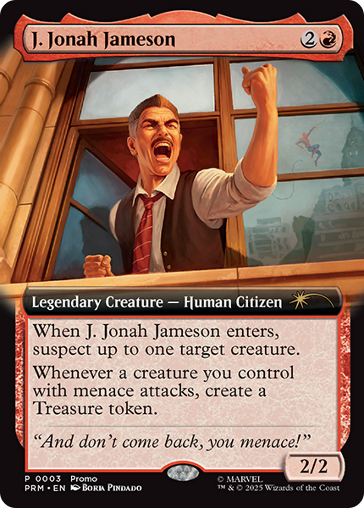 J. Jonah Jameson (Extended Art) [Marvel's Spider-Man Promos] | Black Swamp Games