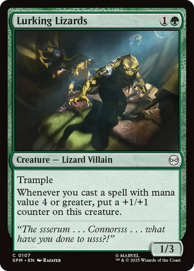 Lurking Lizards [Marvel's Spider-Man] | Black Swamp Games