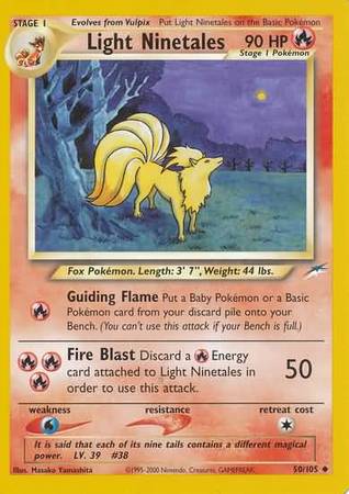 Light Ninetales (50/105) [Neo Destiny Unlimited] | Black Swamp Games