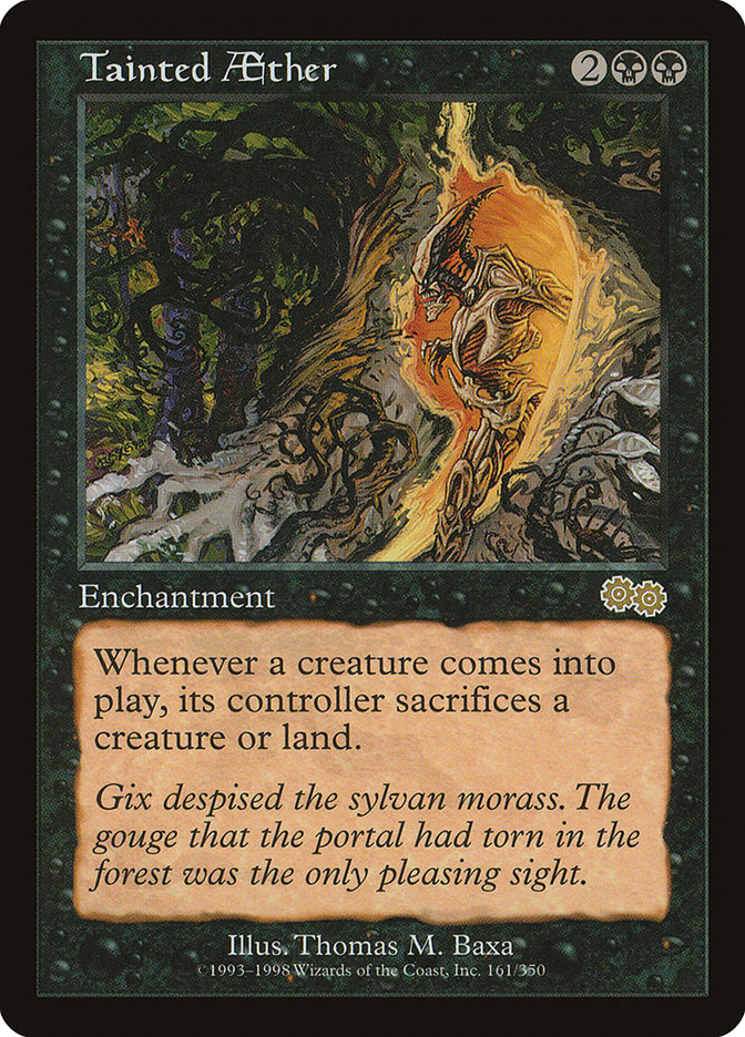 Tainted Aether [Urza's Saga] | Black Swamp Games
