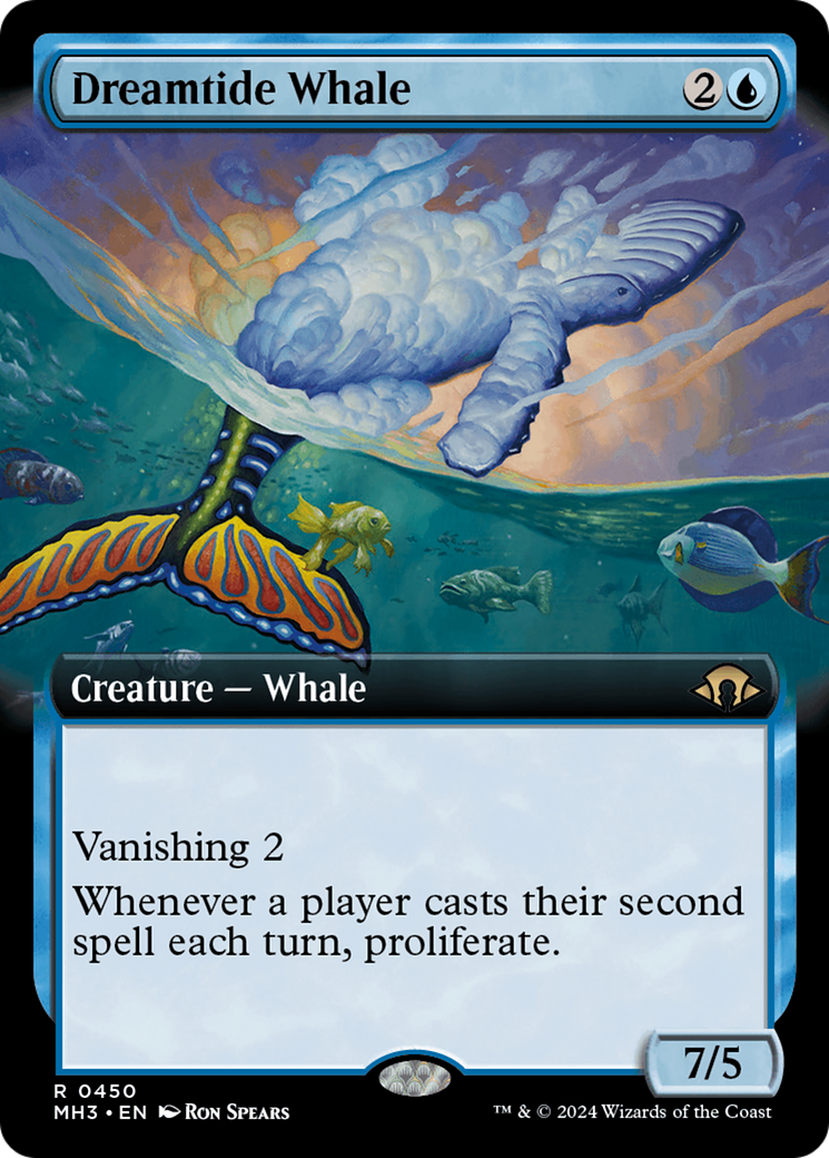 Dreamtide Whale (Extended Art) [Modern Horizons 3] | Black Swamp Games