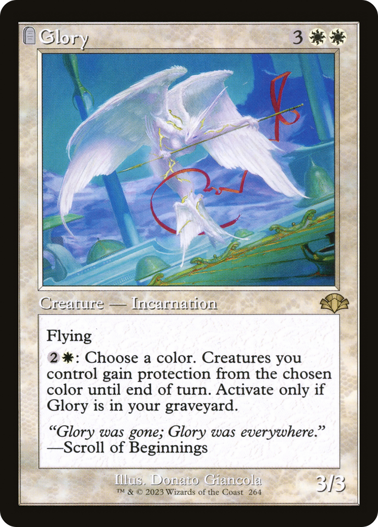 Glory (Retro) [Dominaria Remastered] | Black Swamp Games